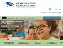 Tablet Screenshot of meadowsedge.phmschools.org