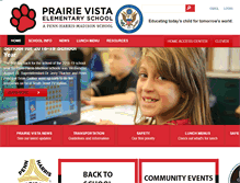 Tablet Screenshot of prairievista.phmschools.org